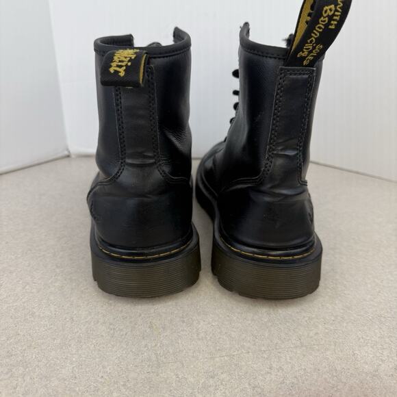 Men Doc Dr Marten Air Wair Awley Black Laced Up Combat Boot size 8 M Soft Toe - Picture 6 of 12